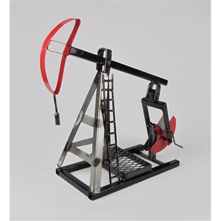METROTEX DESIGNS Metrotex Designs 26570 Steel Handmade Oil Pump Jack Table Decor-Natural Steel Finish And Lacquered 26570